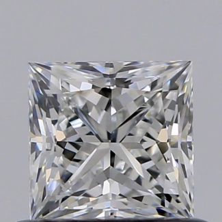 0.55 Carat Princess E VVS2 - EX VG GIA Natural Diamond