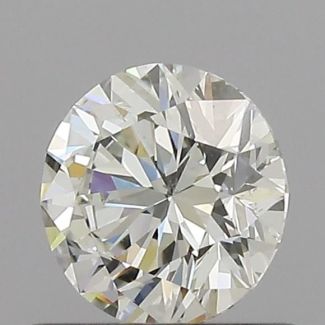 0.58 Carat Round H VS2 EX GIA Natural Diamond