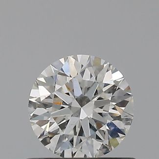 0.55 Carat Round H SI1 EX GIA Natural Diamond