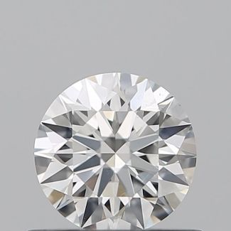 0.53 Carat Round G VS1 EX GIA Natural Diamond