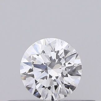 0.21 Carat Round D VVS1 EX GIA Natural Diamond