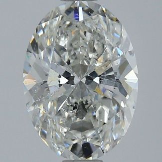 2.06 Carat Oval G SI2 - EX GIA Natural Diamond