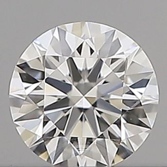 0.18 Carat Round G VVS2 EX GIA Natural Diamond