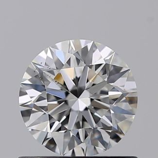 0.61 Carat Round E VS2 EX GIA Natural Diamond