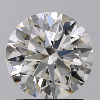 1.30 Carat Round J SI1 EX GIA Natural Diamond