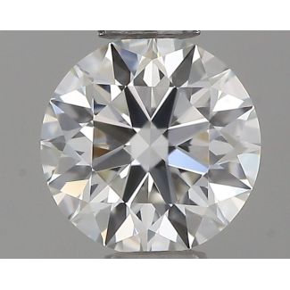 0.36 Carat Round G VVS2 EX IGI Natural Diamond