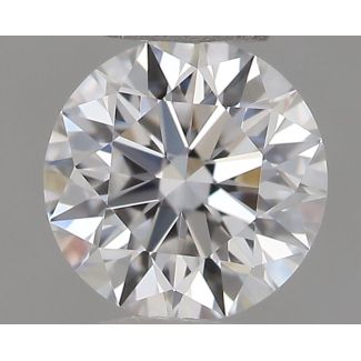 0.36 Carat Round D VVS2 EX GIA Natural Diamond