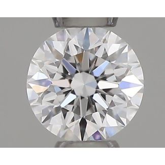 0.20 Carat Round D VVS1 EX VG GIA Natural Diamond