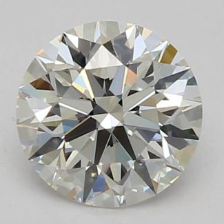 0.60 Carat Round H VVS2 EX GIA Natural Diamond