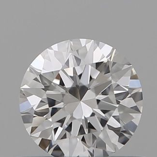 0.51 Carat Round D VVS2 EX GIA Natural Diamond