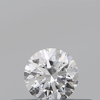 0.18 Carat Round D SI1 EX GIA Natural Diamond