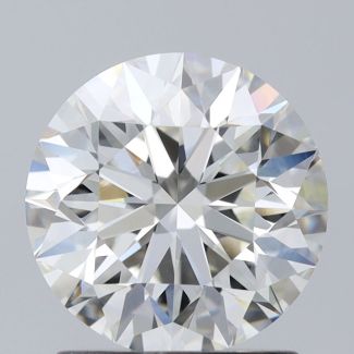 1.5 Carat Round H VVS2 EX GIA Natural Diamond