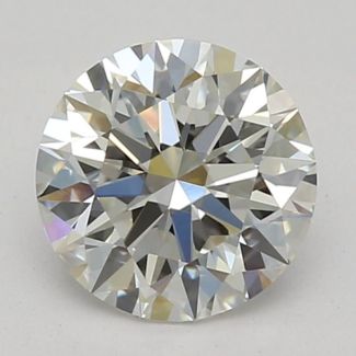 0.70 Carat Round H VVS2 EX GIA Natural Diamond