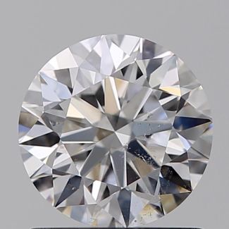 0.91 Carat Round D SI1 EX GIA Natural Diamond