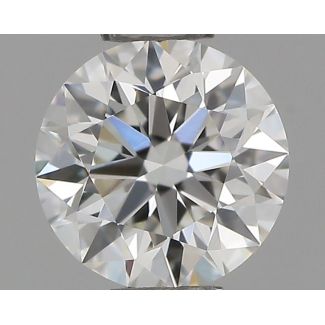 0.4 Carat Round F VVS1 EX IGI Natural Diamond