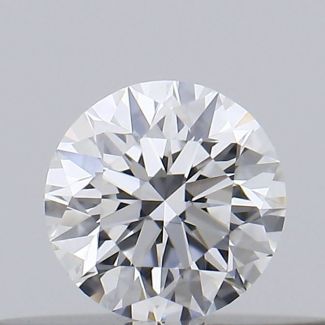 0.19 Carat Round D VVS2 EX GIA Natural Diamond