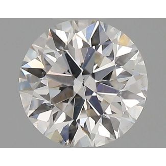 0.4 Carat Round H SI2 EX GIA Natural Diamond