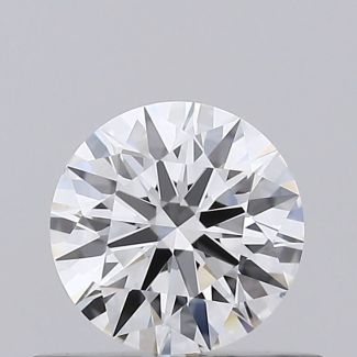 0.43 Carat Round F VVS1 EX GIA Natural Diamond