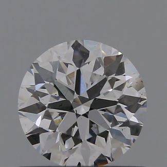 0.61 Carat Round E SI1 EX GIA Natural Diamond