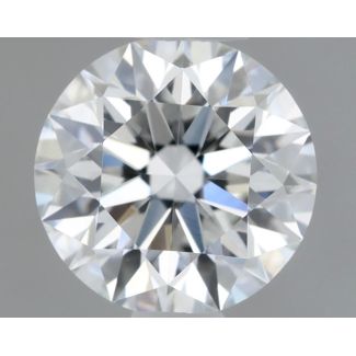 0.58 Carat Round E VVS2 EX GIA Natural Diamond