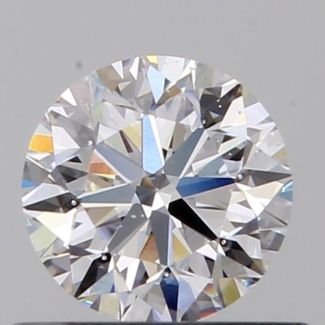 0.51 Carat Round D VS2 VG EX GIA Natural Diamond