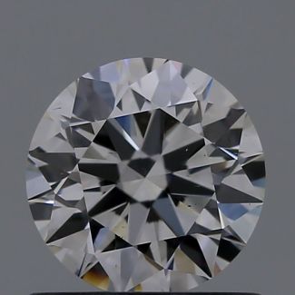 0.71 Carat Round D VS2 EX GIA Natural Diamond