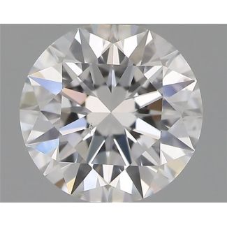 0.53 Carat Round D SI1 EX GIA Natural Diamond