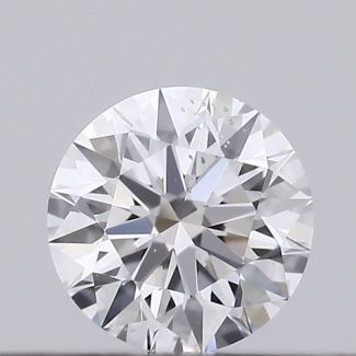 0.20 Carat Round D SI1 EX GIA Natural Diamond