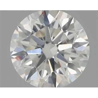 0.55 Carat Round F SI1 EX GIA Natural Diamond