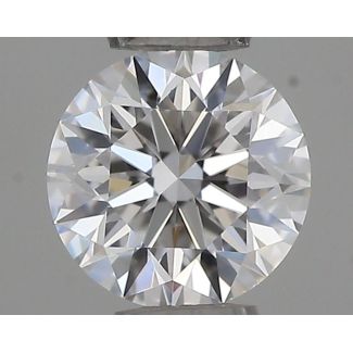 0.3 Carat Round D VVS2 EX VG GIA Natural Diamond