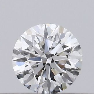 0.18 Carat Round F VS1 EX GIA Natural Diamond