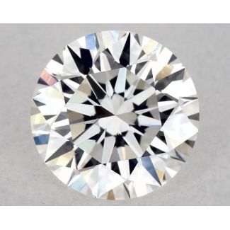 0.51 Carat Round F VVS2 EX GIA Natural Diamond