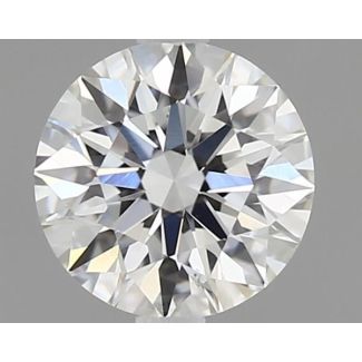 0.50 Carat Round G SI2 EX GIA Natural Diamond