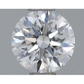 0.46 Carat Round D VVS2 EX VG GIA Natural Diamond