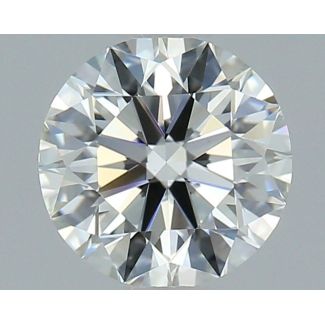 0.9 Carat Round H VVS2 EX GIA Natural Diamond