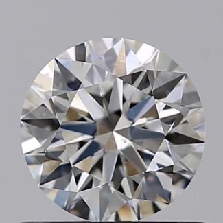 0.62 Carat Round F SI1 EX GIA Natural Diamond