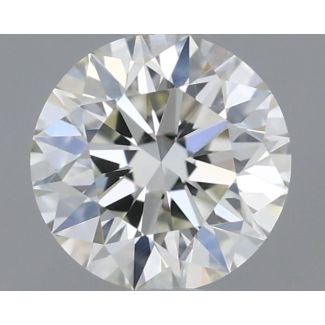 0.31 Carat Round I VVS2 EX GIA Natural Diamond