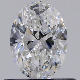 0.50 Carat Oval E VVS2 - VG GD GIA Natural Diamond