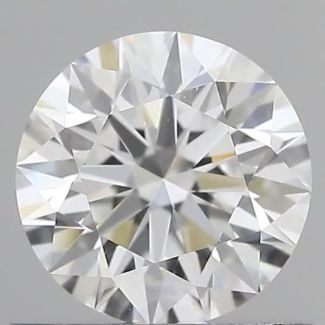 0.70 Carat Round D VVS2 EX GIA Natural Diamond