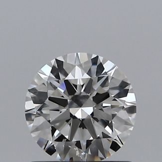 0.70 Carat Round F SI2 EX VG GIA Natural Diamond