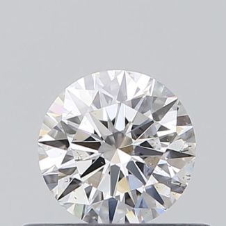 0.4 Carat Round D SI2 EX GIA Natural Diamond