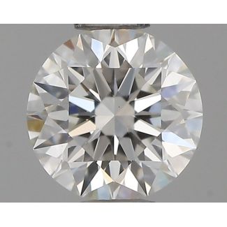 0.44 Carat Round G VVS2 EX VG GIA Natural Diamond