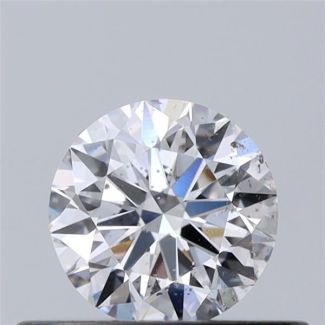 0.38 Carat Round D SI2 EX VG GIA Natural Diamond