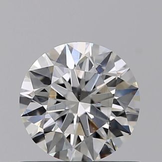 0.60 Carat Round H VS2 EX GIA Natural Diamond