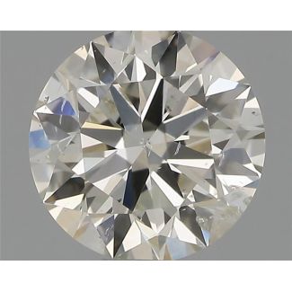 0.50 Carat Round H SI2 EX VG IGI Natural Diamond