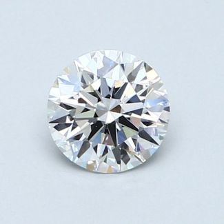 0.72 Carat Round D VVS2 EX GIA Natural Diamond