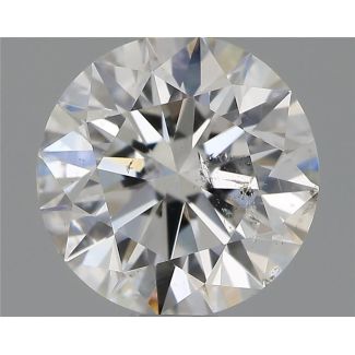 0.90 Carat Round F SI2 EX GIA Natural Diamond