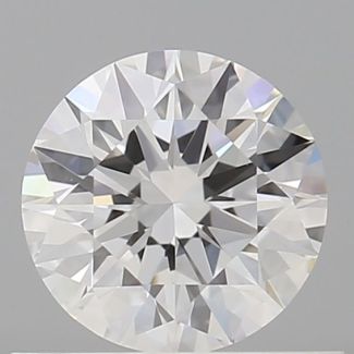 0.61 Carat Round E VVS1 EX GIA Natural Diamond