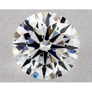 0.41 Carat Round F VVS2 EX GIA Natural Diamond