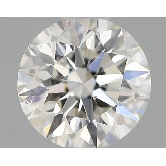 0.5 Carat Round I SI1 EX GIA Natural Diamond